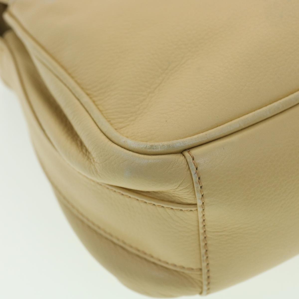 GUCCI Shoulder Bag Leather Beige 007 1014 0201 ti909