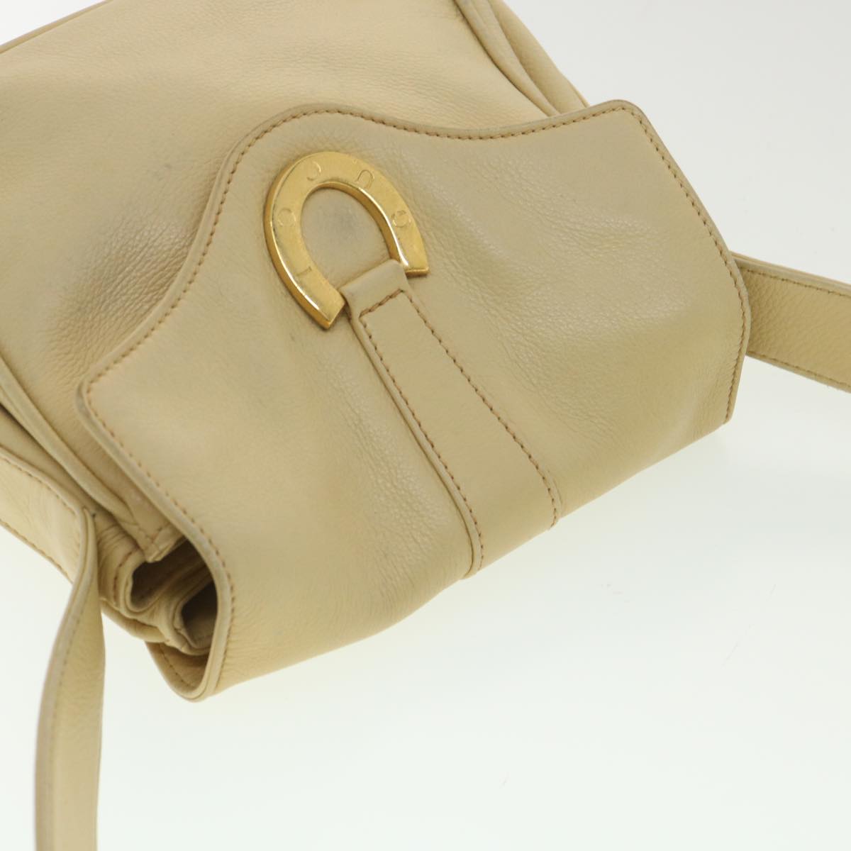 GUCCI Shoulder Bag Leather Beige 007 1014 0201 ti909