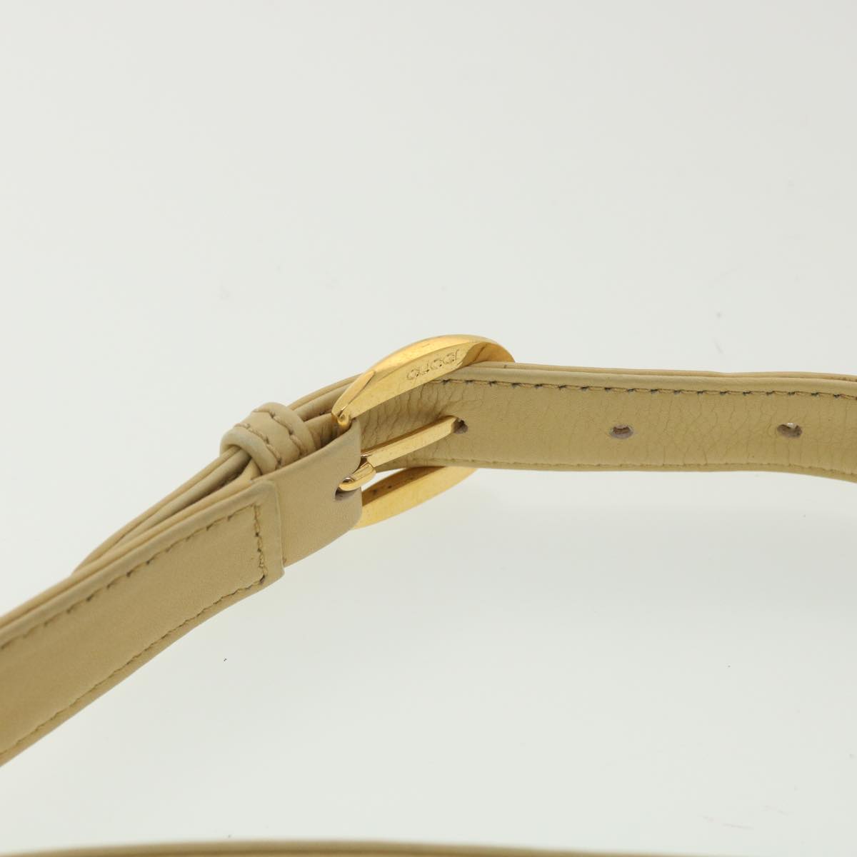 GUCCI Shoulder Bag Leather Beige 007 1014 0201 ti909