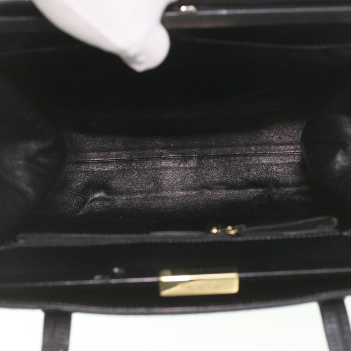 GUCCI Shoulder Bag Unborn Calf SkinLeather Black 002 406 0425 ti932