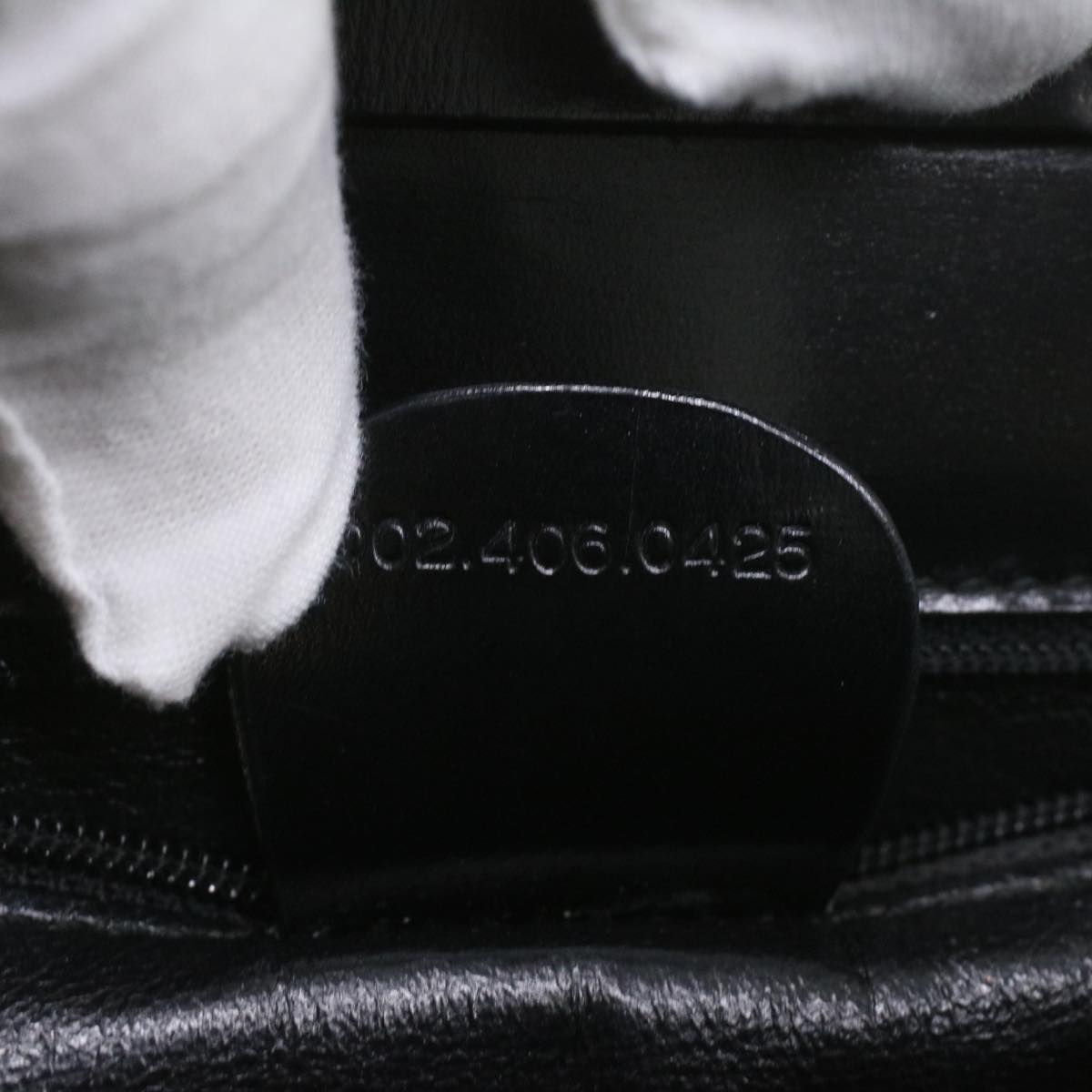 GUCCI Shoulder Bag Unborn Calf SkinLeather Black 002 406 0425 ti932