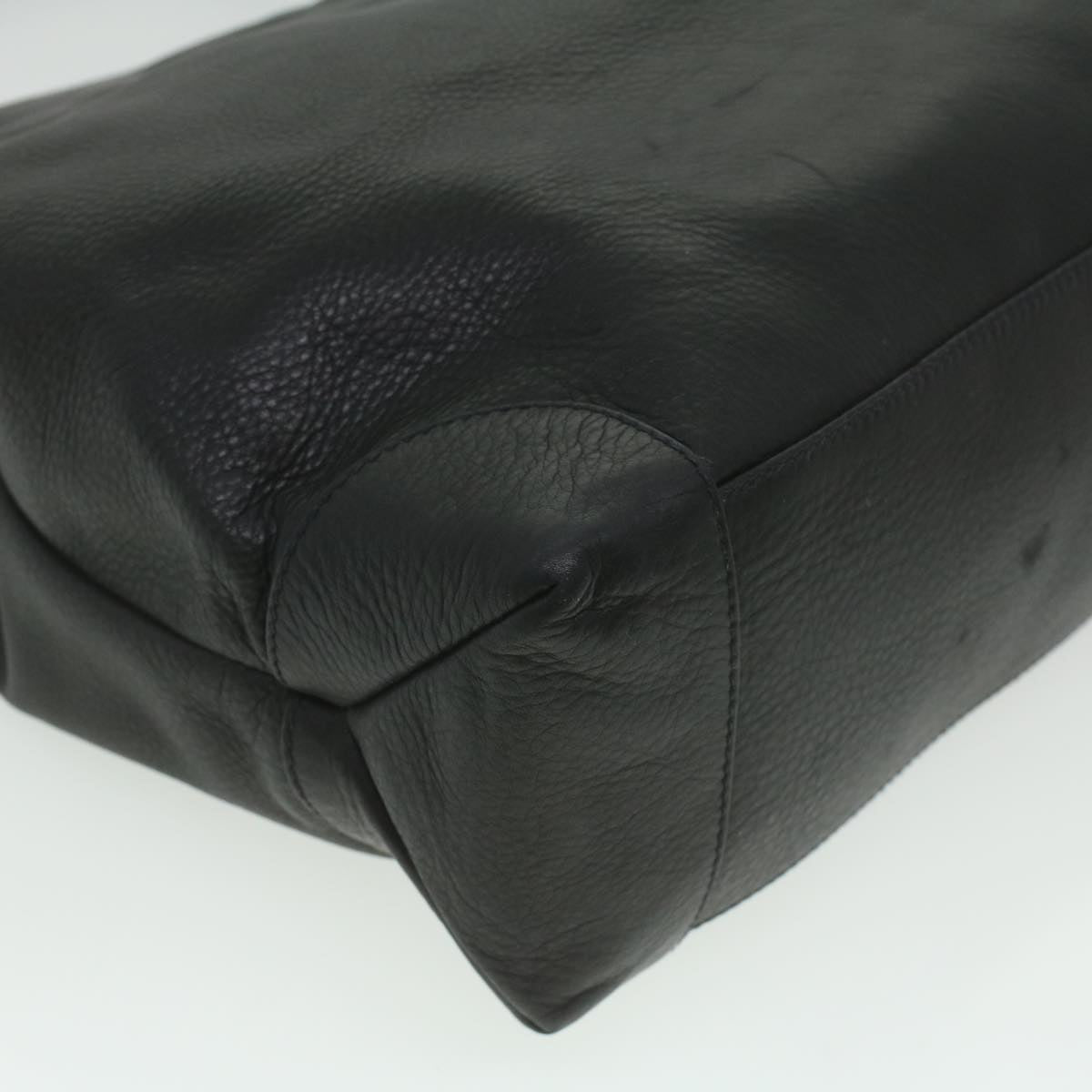 GUCCI Shoulder Bag Leather Black ti935