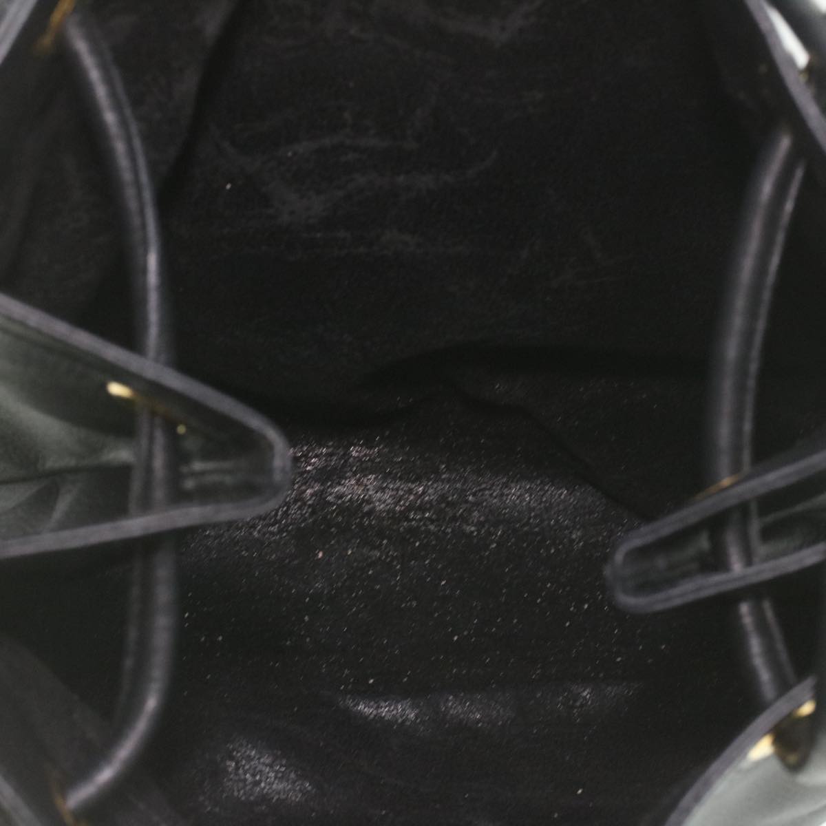 GUCCI Shoulder Bag Leather Black ti935