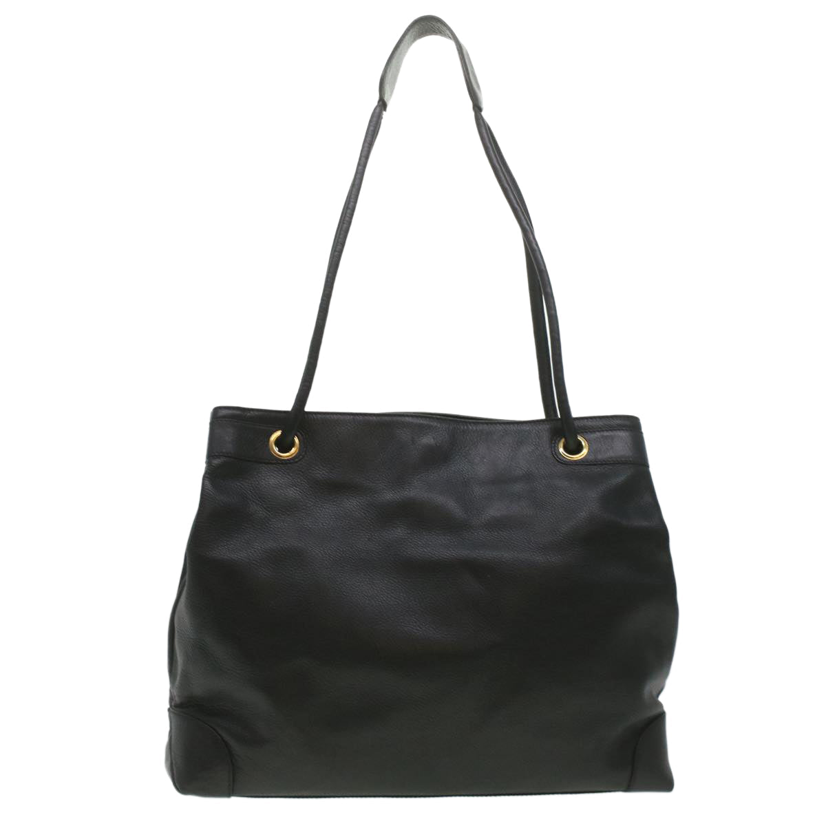 GUCCI Shoulder Bag Leather Black ti935