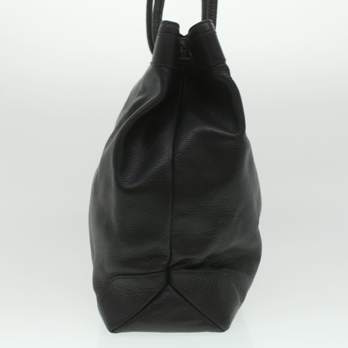 GUCCI Shoulder Bag Leather Black ti935