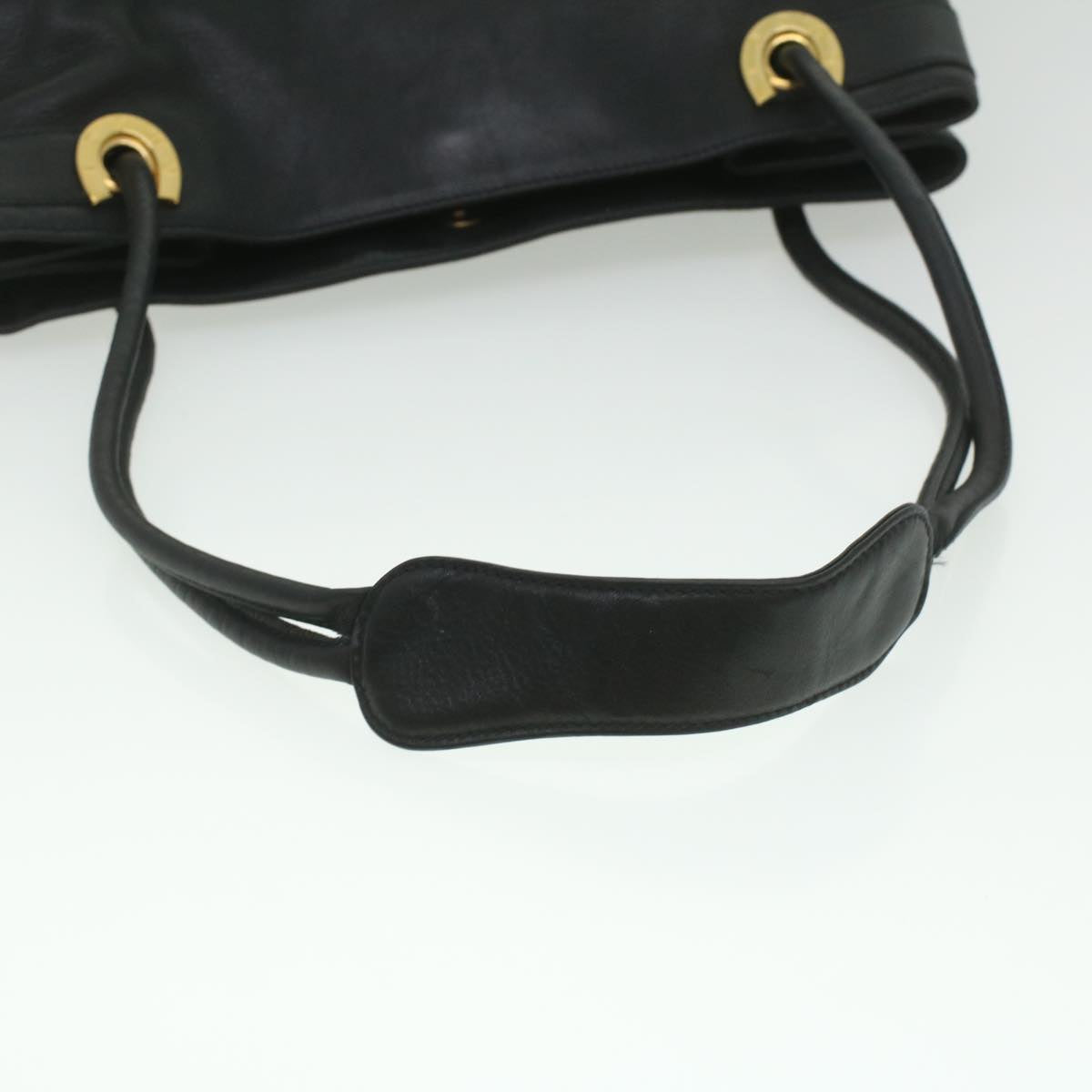 GUCCI Shoulder Bag Leather Black ti935