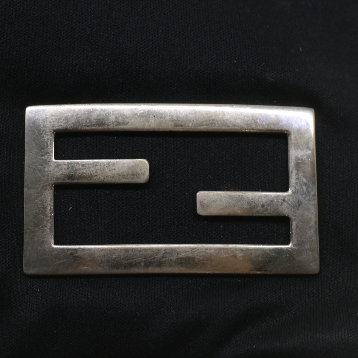 FENDI Hand Bag Nylon Black ti938