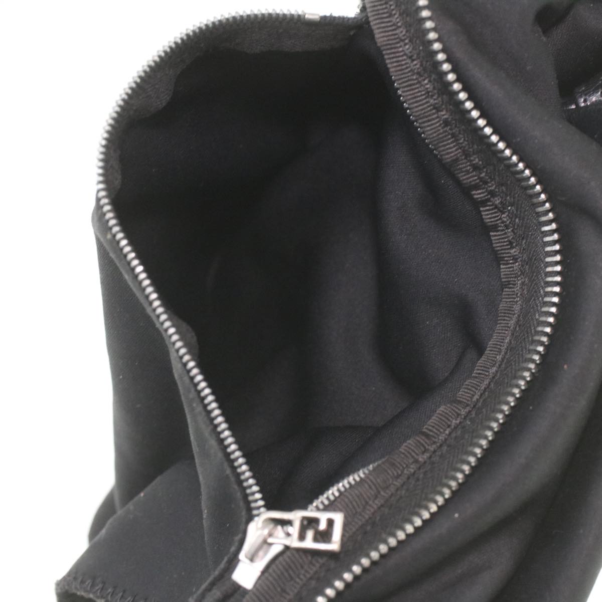 FENDI Hand Bag Nylon Black ti938