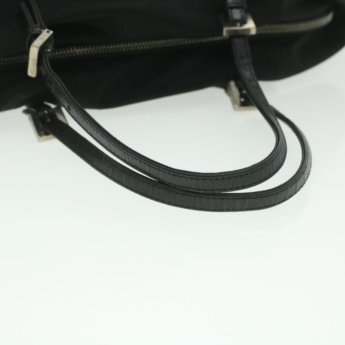 FENDI Hand Bag Nylon Black ti938
