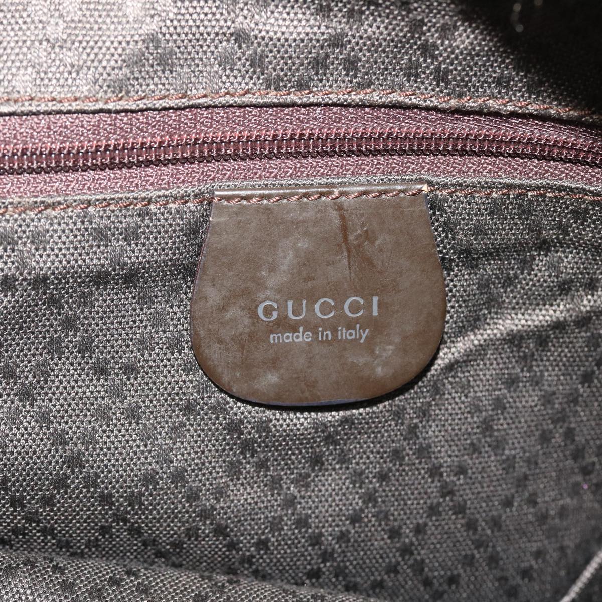 GUCCI Bamboo Tote Bag Canvas Brown 000 2855 0508 5 ti979
