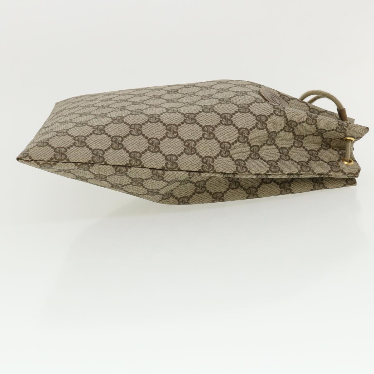 GUCCI GG Canvas Drawstring Pouch Beige tp546