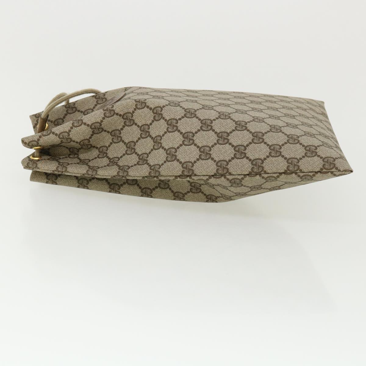 GUCCI GG Canvas Drawstring Pouch Beige tp546