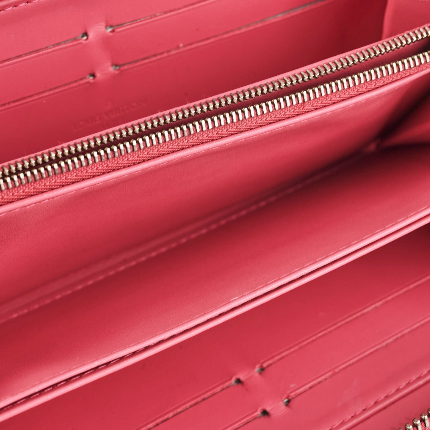 Louis Vuitton Vernis Pink Long Zippy Wallet