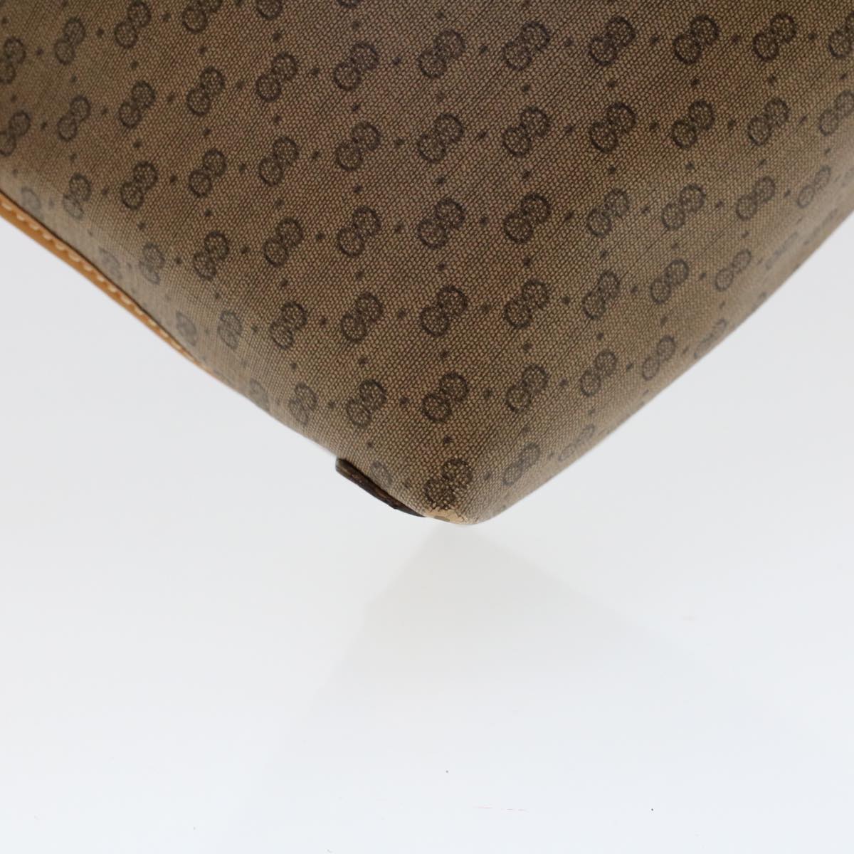 GUCCI Micro GG Canvas Clutch Bag PVC Leather Beige 014•58•0198 uy121
