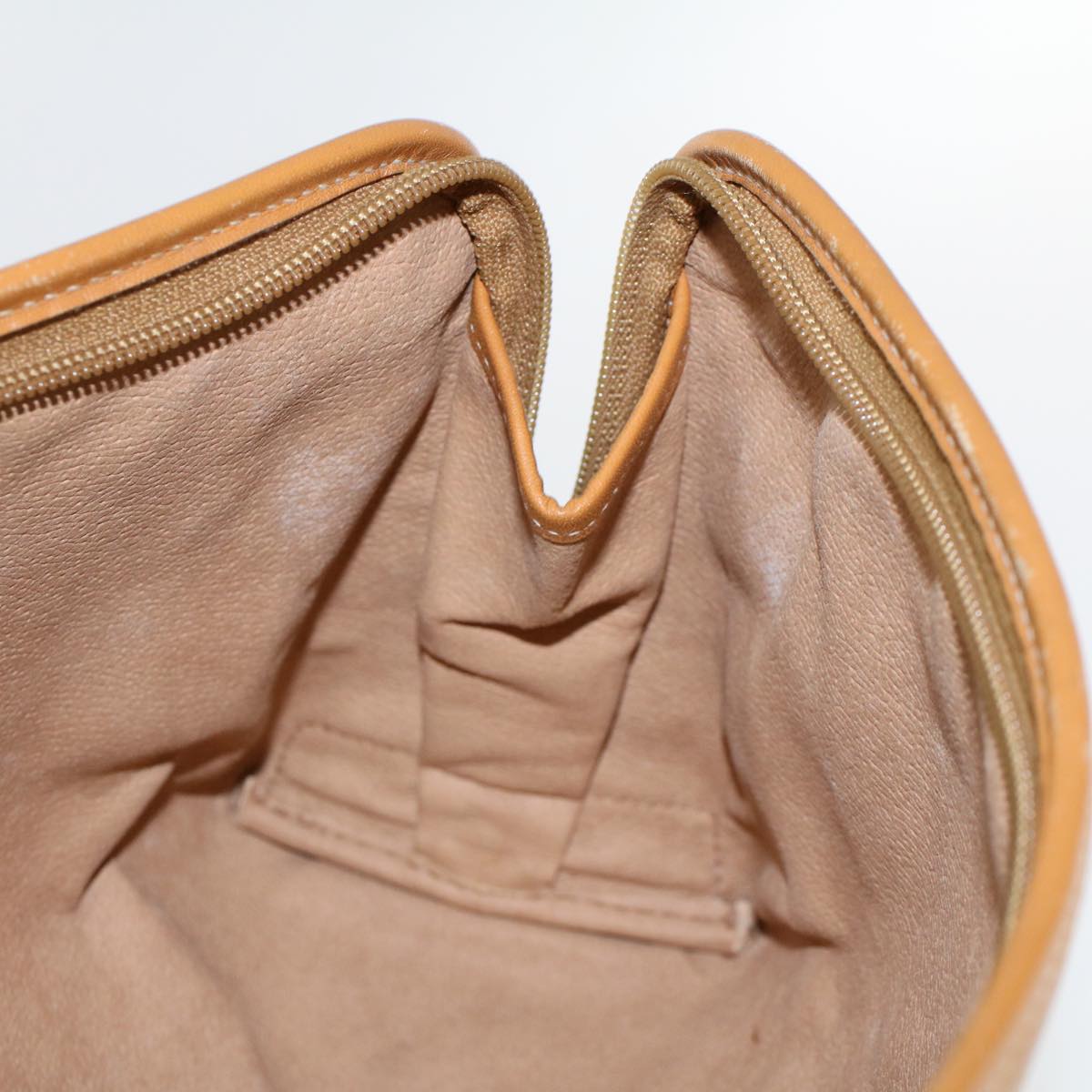 GUCCI Micro GG Canvas Clutch Bag PVC Leather Beige 014•58•0198 uy121