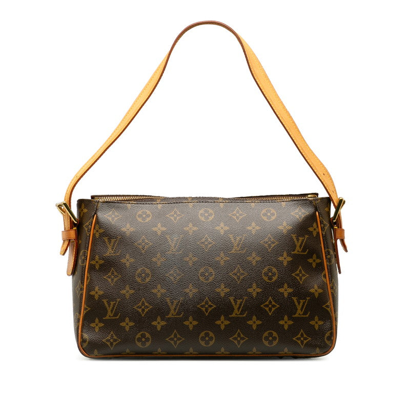 Louis Vuitton Monogram M51163 Shoulder Bag Leather Brown