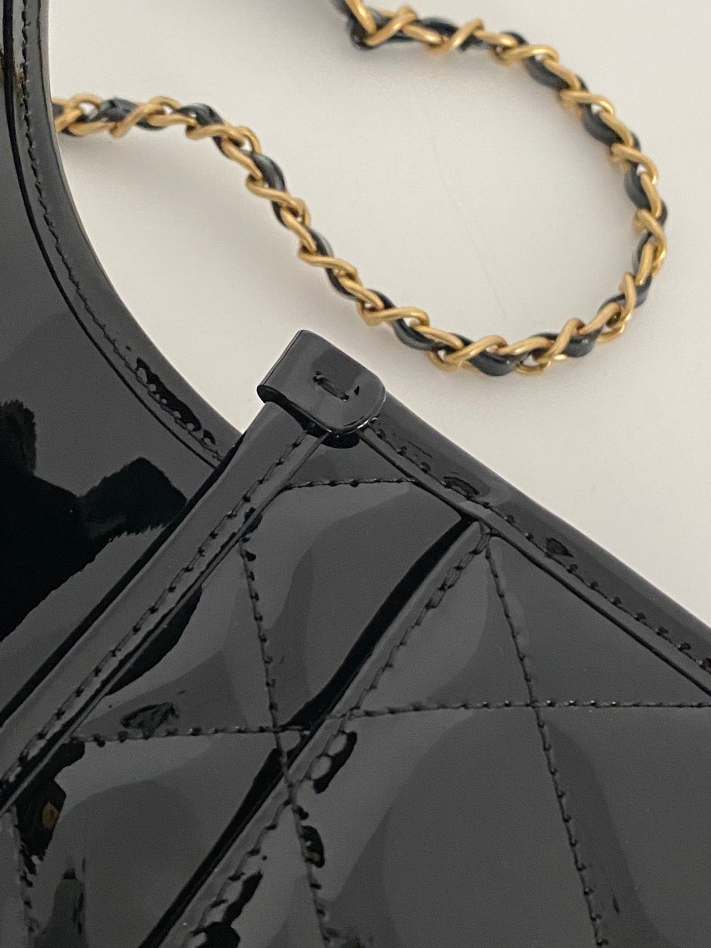 CHLSmall Flap Bag With Top Handle Black For Women, Women’s Bags 8.1in/20.5cm AS3652 B09576 94305