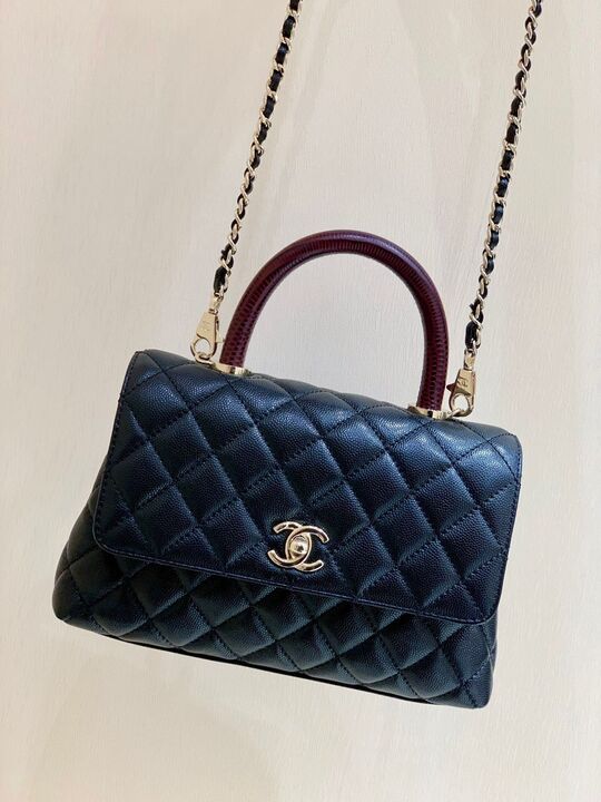 CHLMeGLAMIum GlamIap Bag With Top Handle Navy Blue For Women, WomenÃ¢â‚¬â„¢s Handbags, Shoulder And Crossbody Bags 9in/23cm A92990