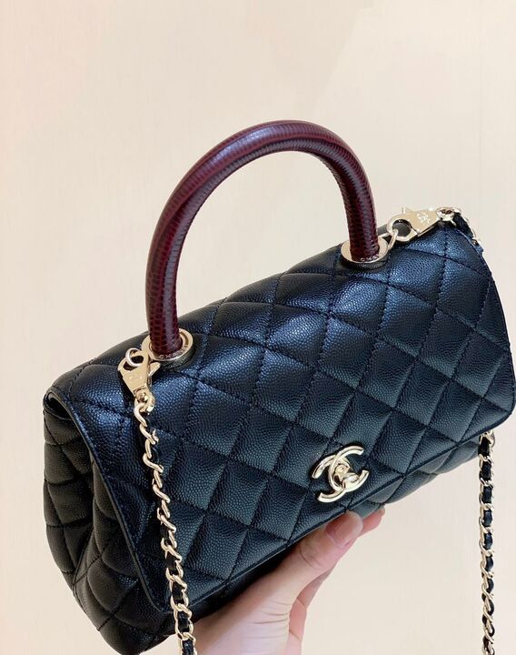 CHLMeGLAMIum GlamIap Bag With Top Handle Navy Blue For Women, WomenÃ¢â‚¬â„¢s Handbags, Shoulder And Crossbody Bags 9in/23cm A92990