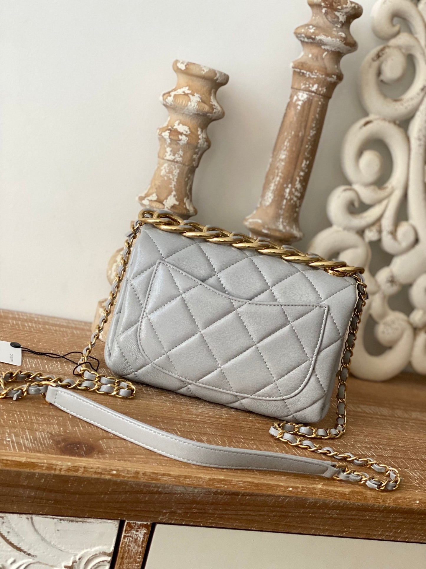 CHL Classic GLAMIamond GlamIap Bag Gray For Women Bags 9.1in/23cm