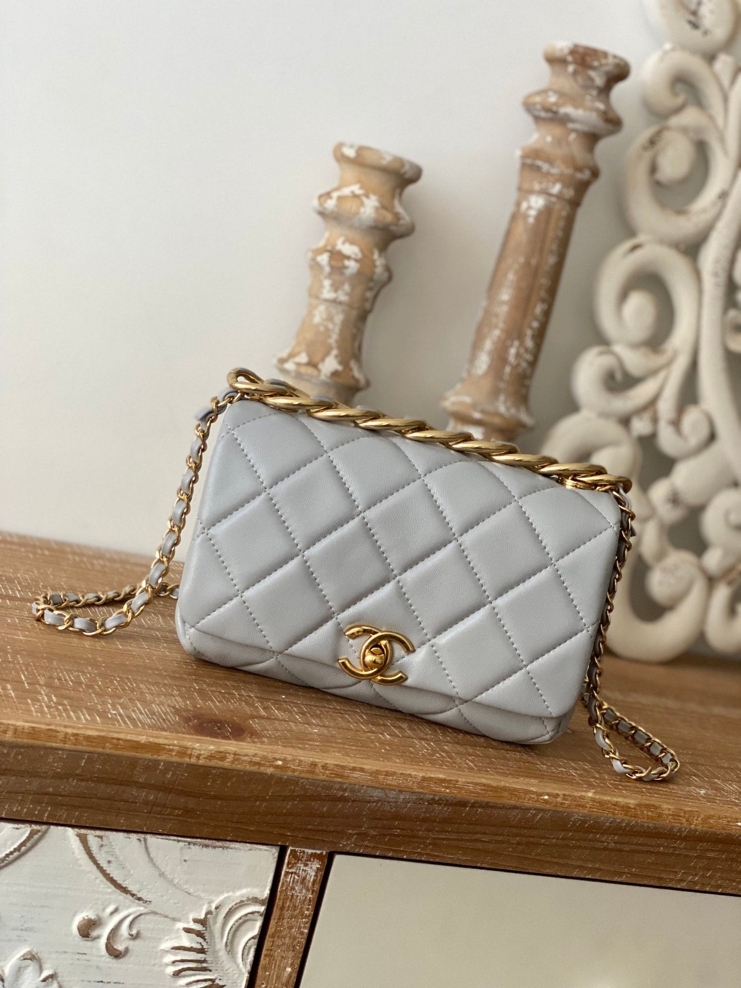CHL Classic GLAMIamond GlamIap Bag Gray For Women Bags 9.1in/23cm