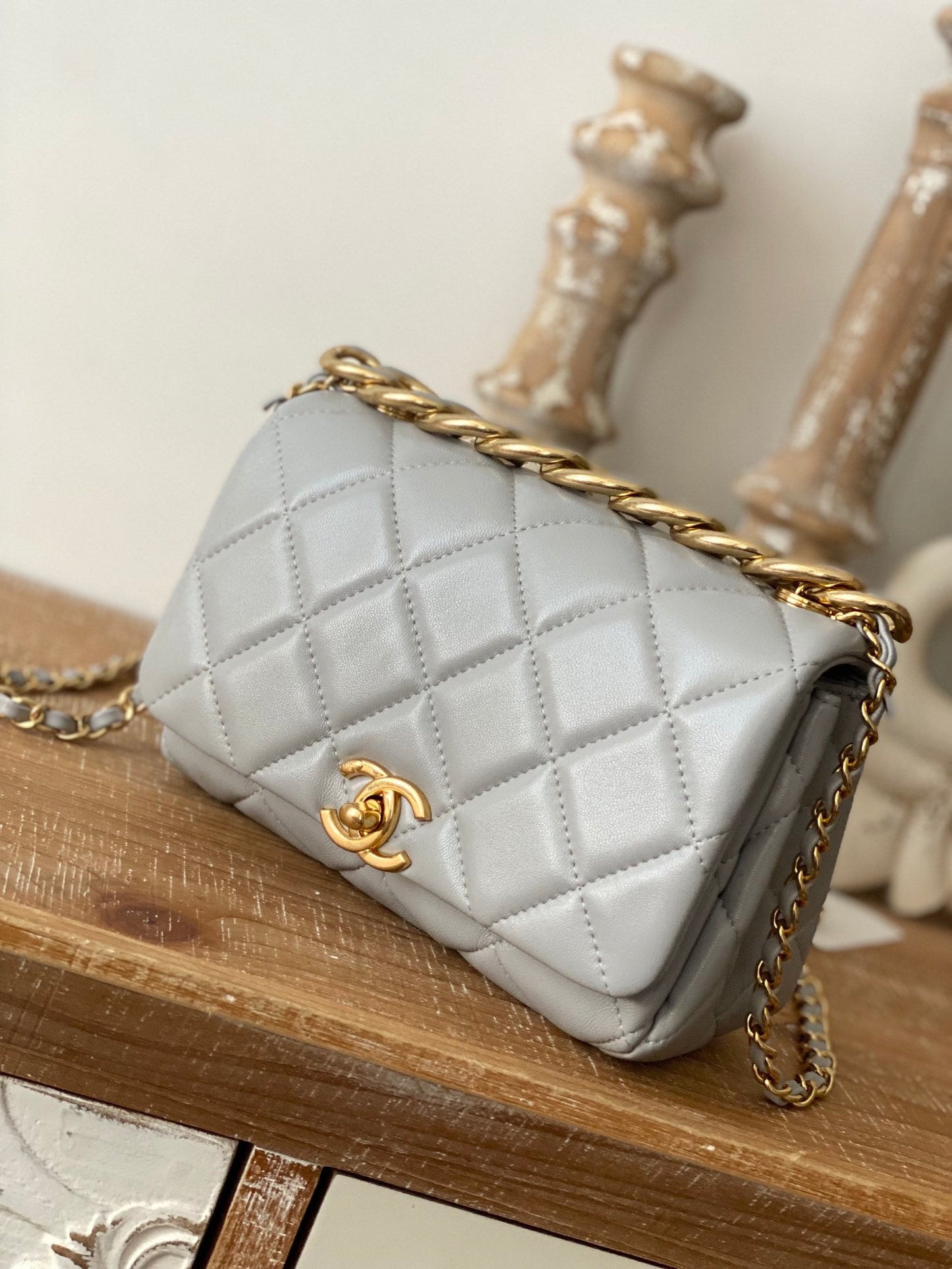 CHL Classic GLAMIamond GlamIap Bag Gray For Women Bags 9.1in/23cm