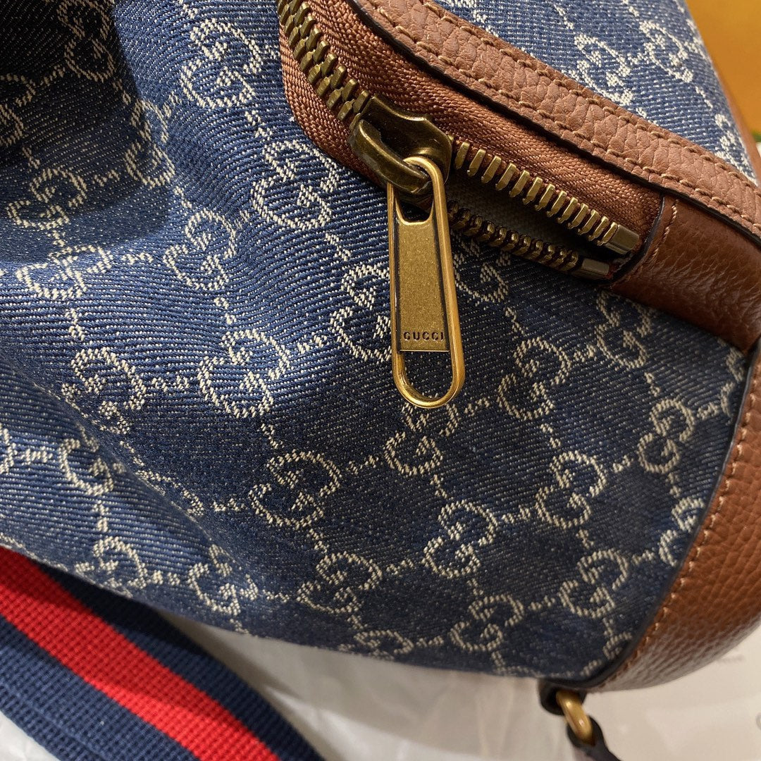 gg Backpack With Interlocking G Blue For Women, Women’s Bags 11.8in/30cm gg