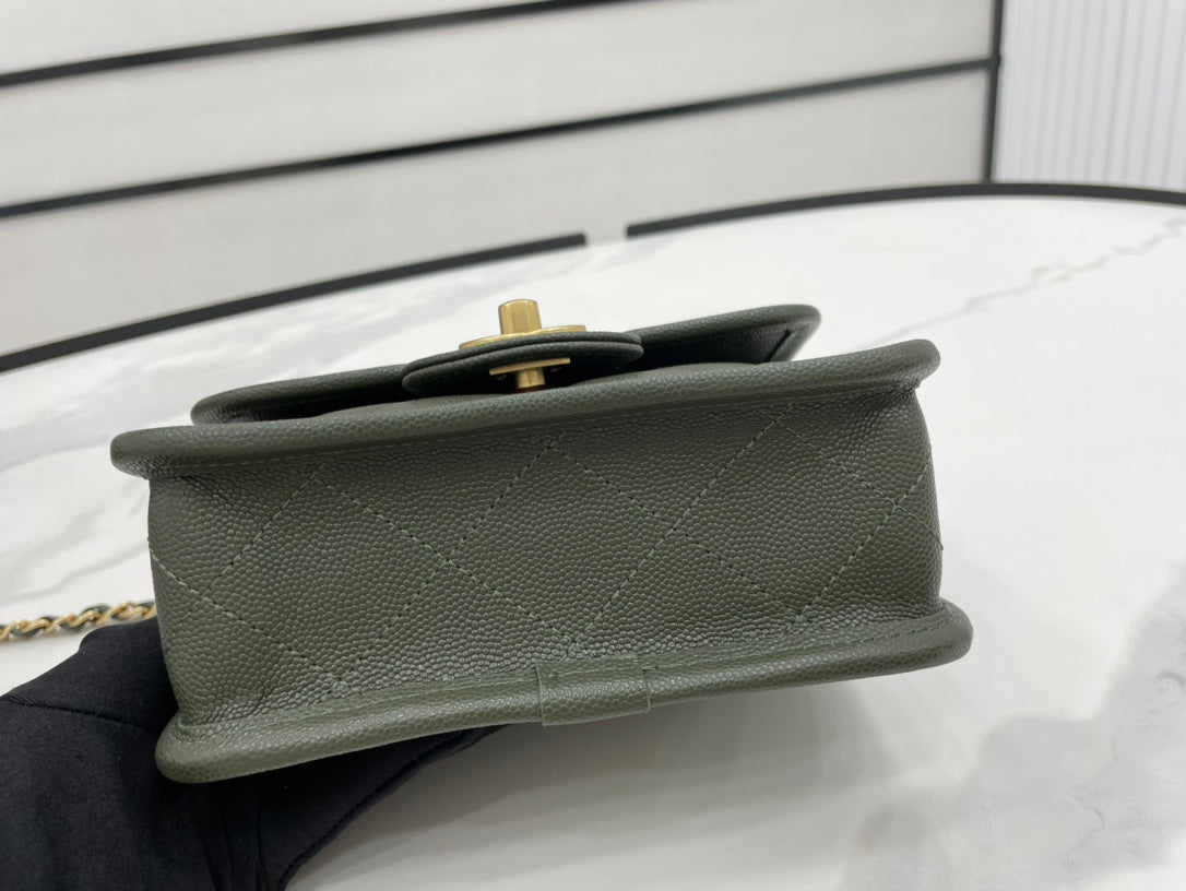 CHL 22K GlamIap Bag Dark Green For Women Bags 8.1in/20.5cm