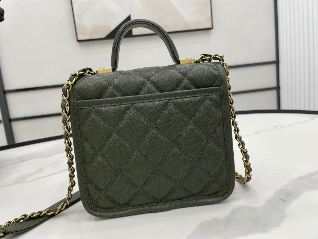 CHL 22K GlamIap Bag Dark Green For Women Bags 8.1in/20.5cm