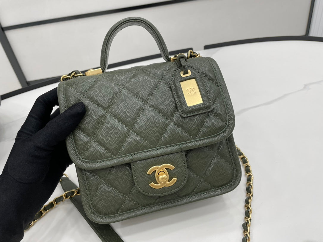 CHL 22K GlamIap Bag Dark Green For Women Bags 8.1in/20.5cm