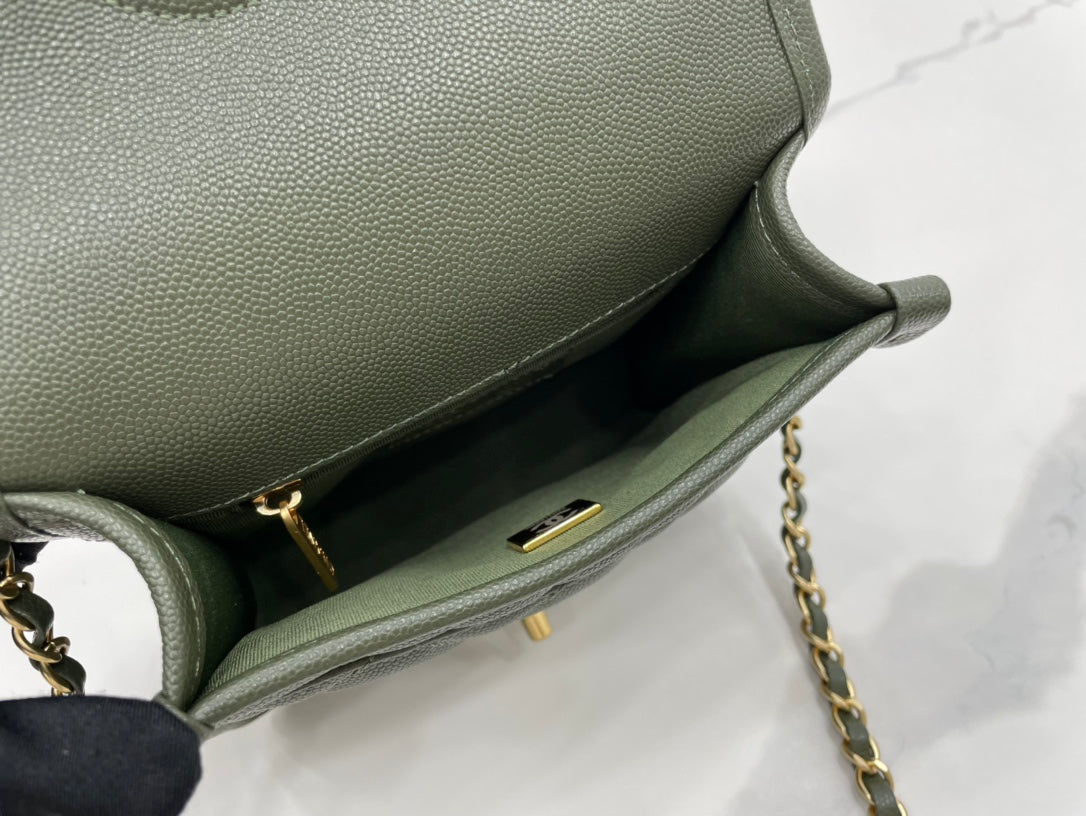 CHL 22K GlamIap Bag Dark Green For Women Bags 8.1in/20.5cm
