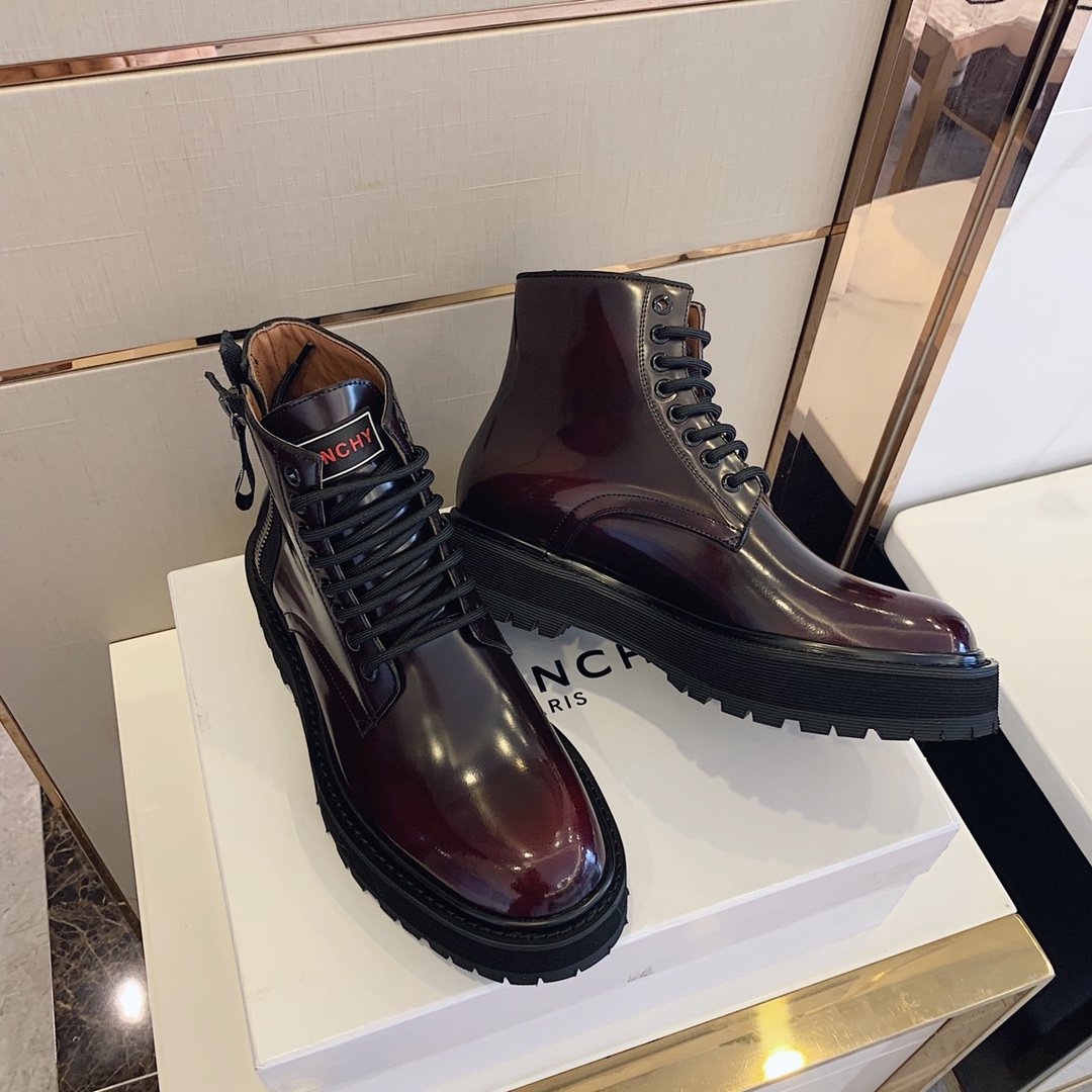 Givenchy Chunky LaGLAMI Up Ankle Boots Brown For Men GVC