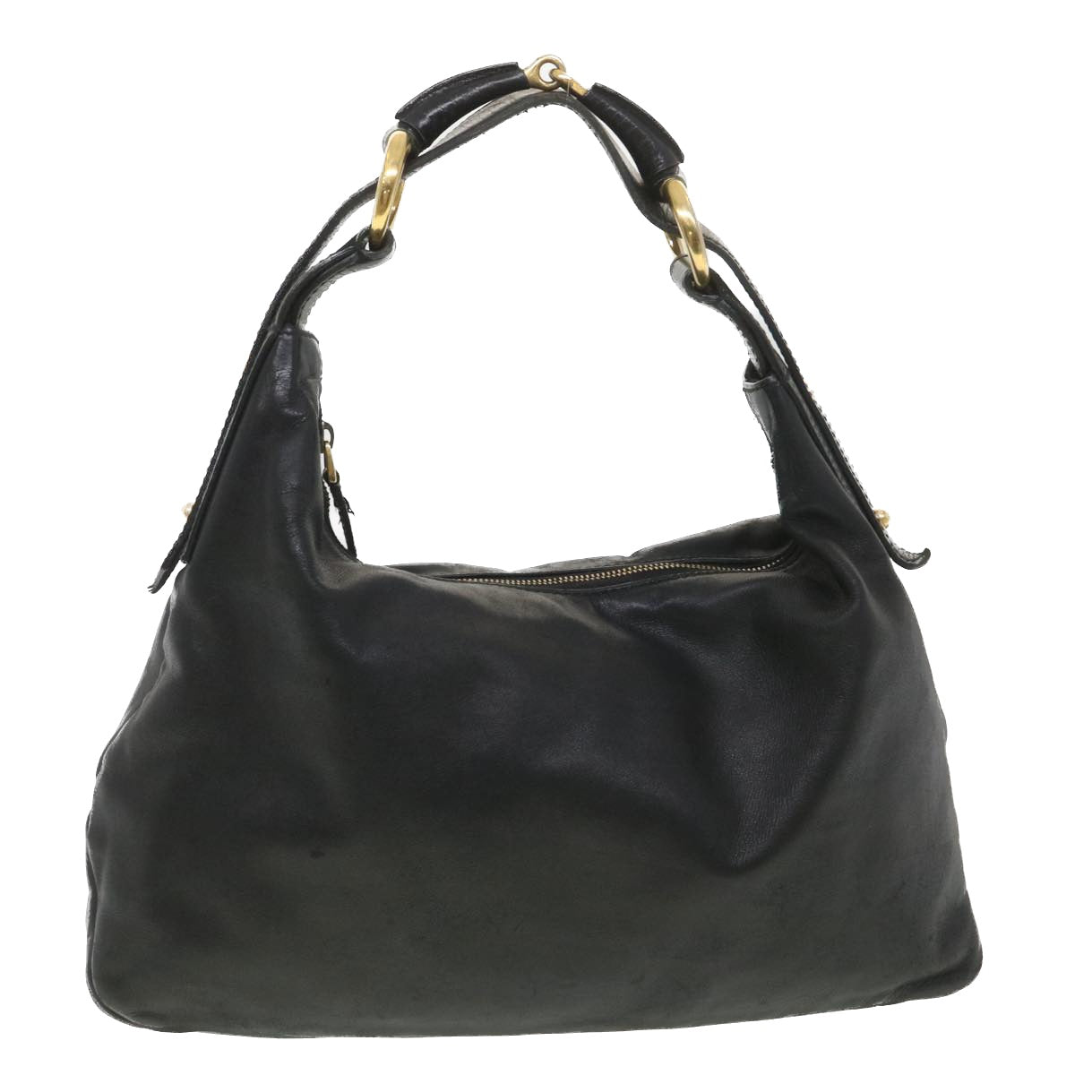 GUCCI Shoulder Bag Leather Black 115867 yb002