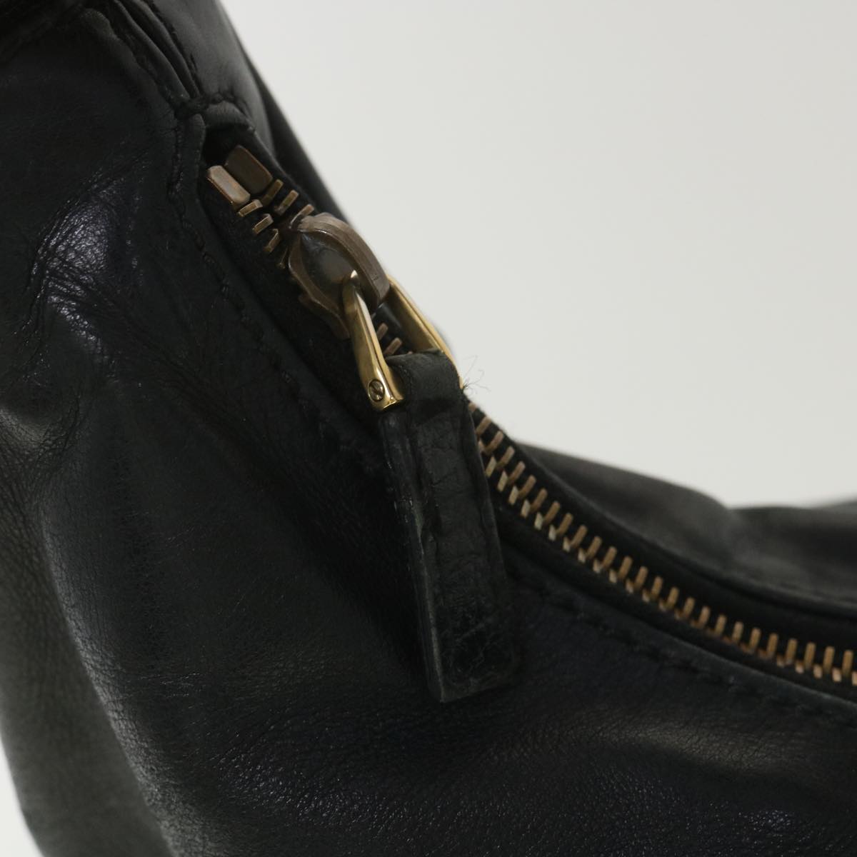 GUCCI Shoulder Bag Leather Black 115867 yb002