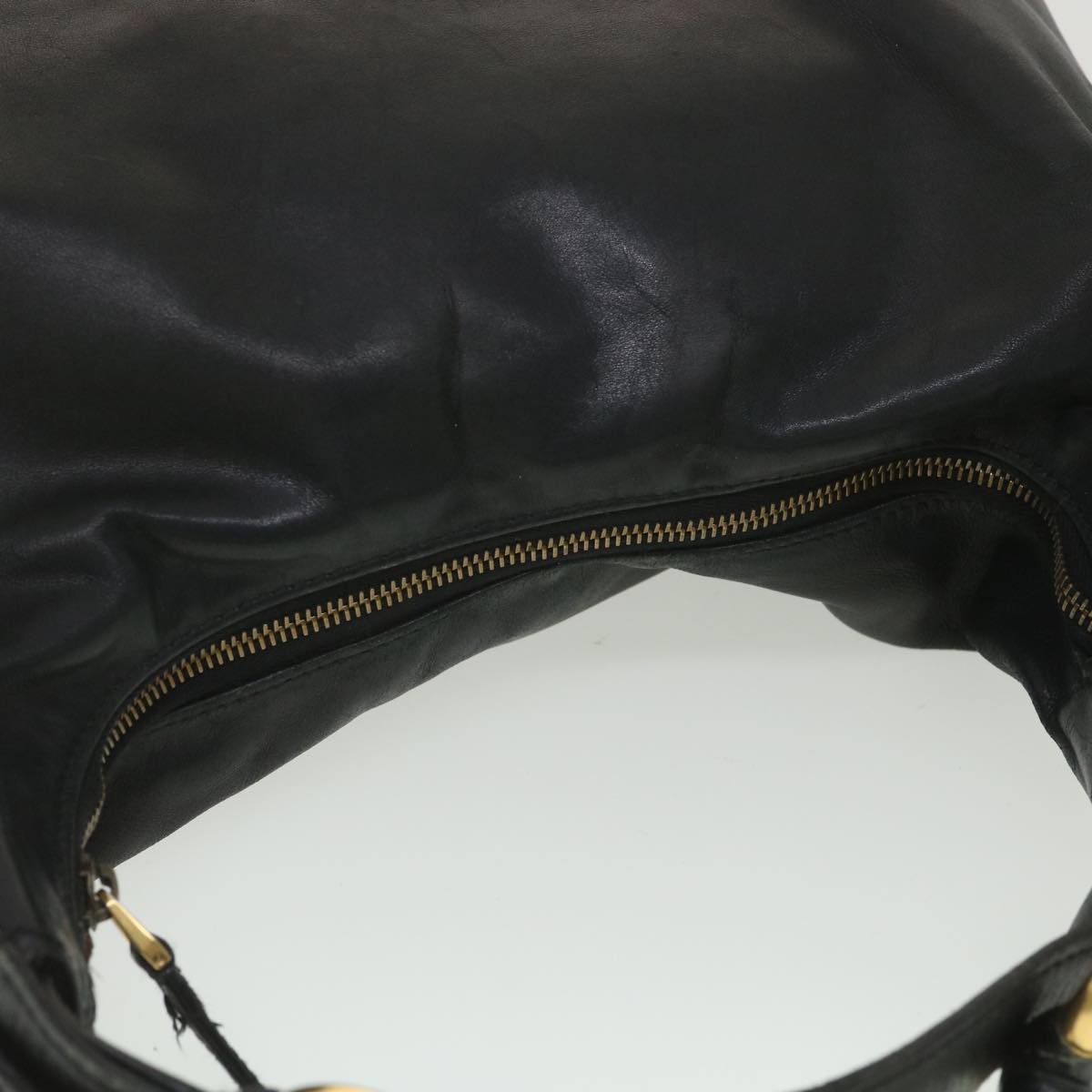 GUCCI Shoulder Bag Leather Black 115867 yb002