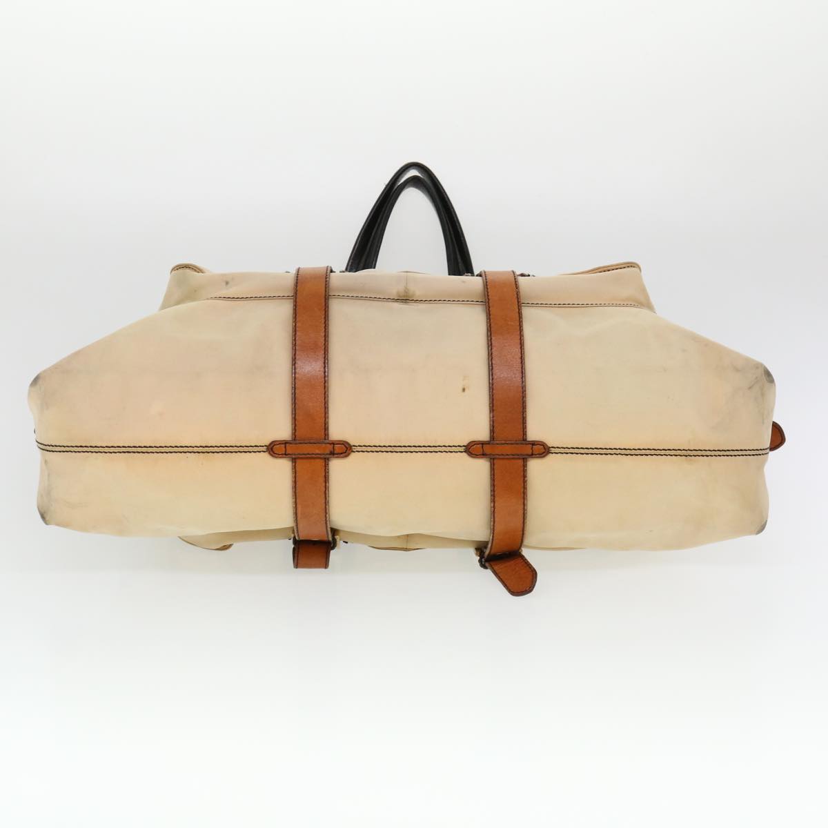 FENDI Shoulder Bag Canvas Beige yb042