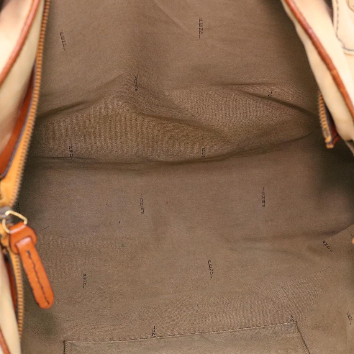 FENDI Shoulder Bag Canvas Beige yb042