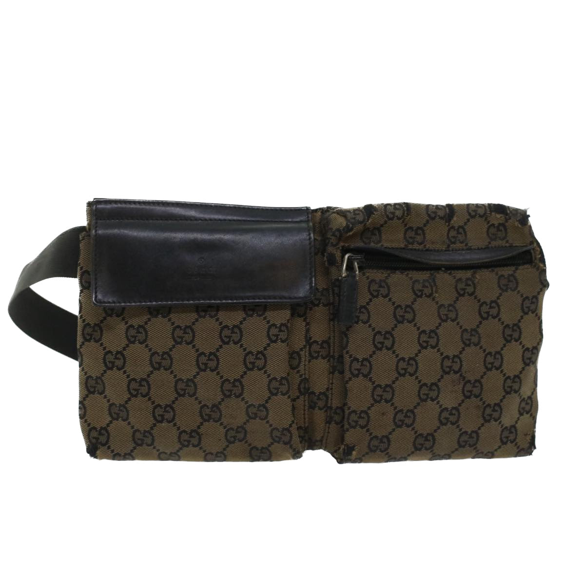 GUCCI GG Canvas Waist bag Brown 018•1621 200047 yb164