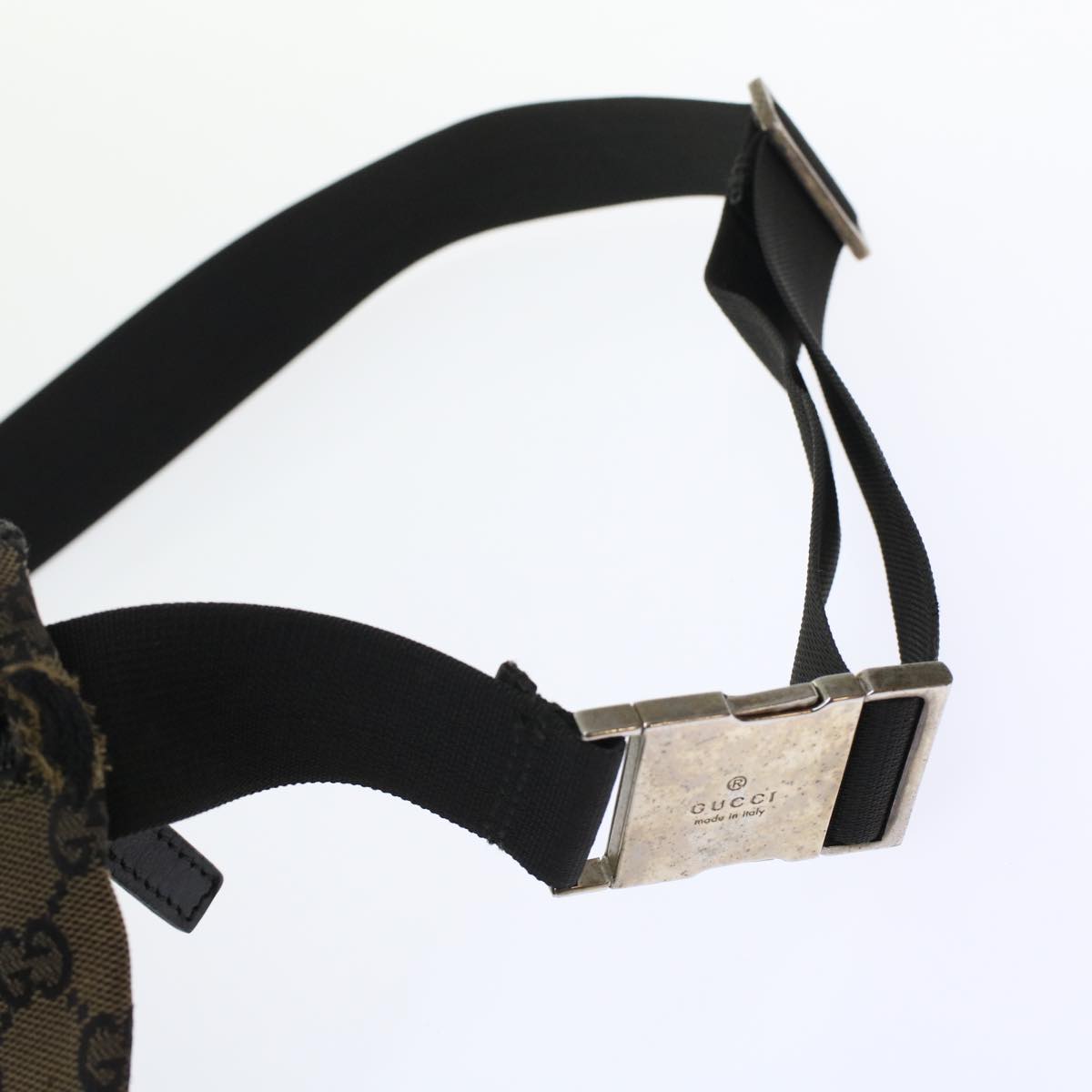 GUCCI GG Canvas Waist bag Brown 018•1621 200047 yb164