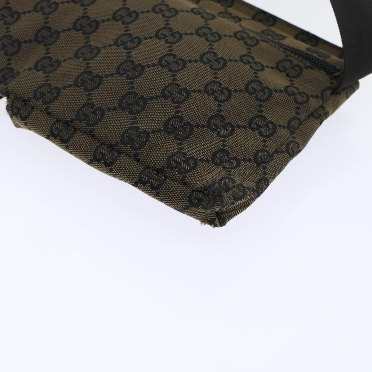 GUCCI GG Canvas Waist bag Brown 018•1621 200047 yb164