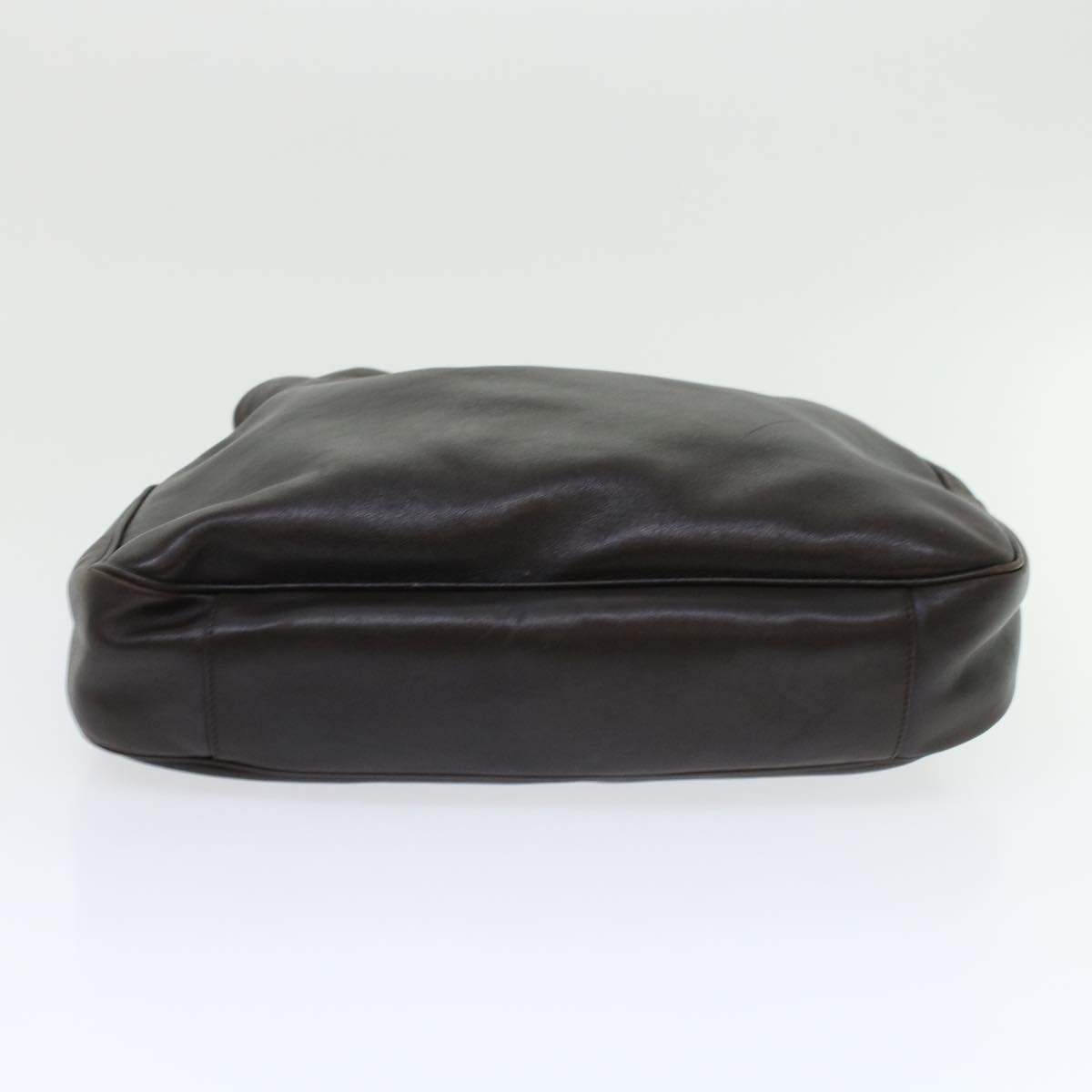 GUCCI Bamboo Hand Bag Leather 2way Shoulder Bag Brown 0011577 yb187