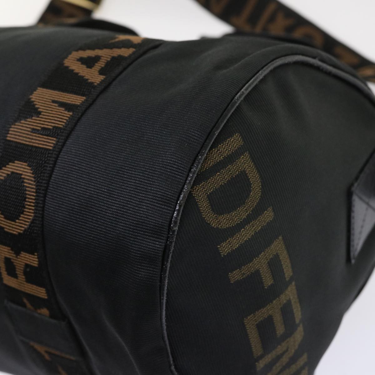 FENDI Boston Bag Nylon 2way Black 2291.26420.089 yb230