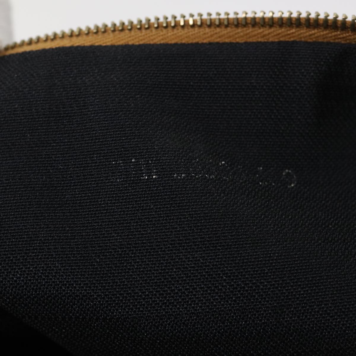 FENDI Pecan Canvas Shoulder Bag Brown Black yb253