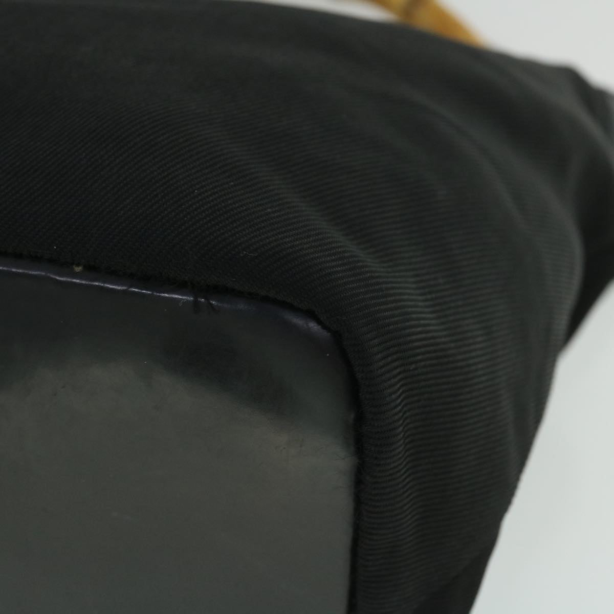 GUCCI Bamboo Hand Bag Black yb348