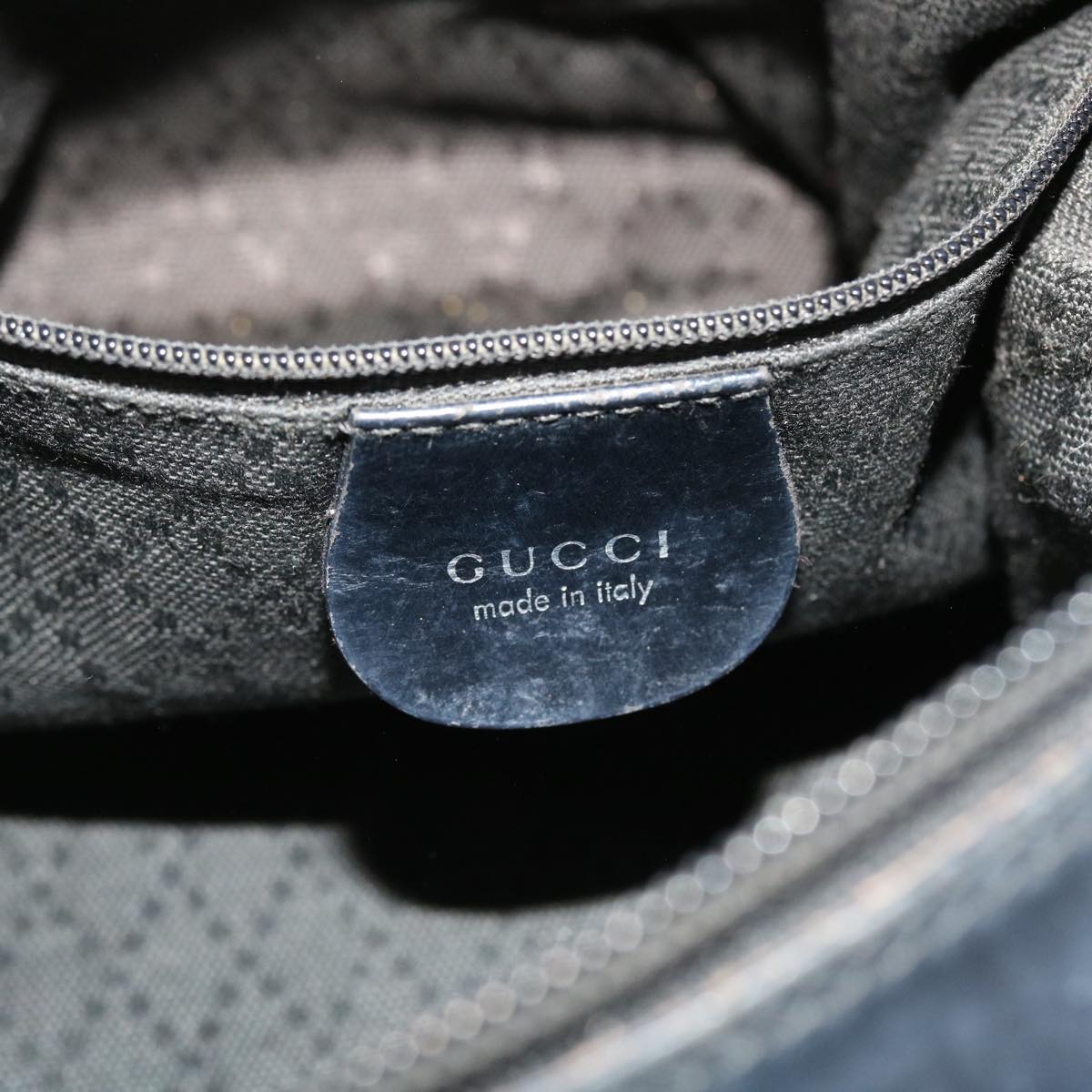 GUCCI Bamboo Hand Bag Black yb348
