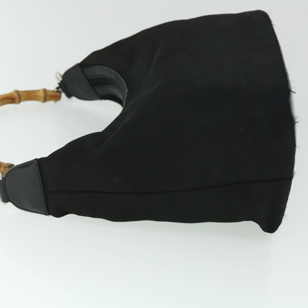 GUCCI Bamboo Hand Bag Black yb348