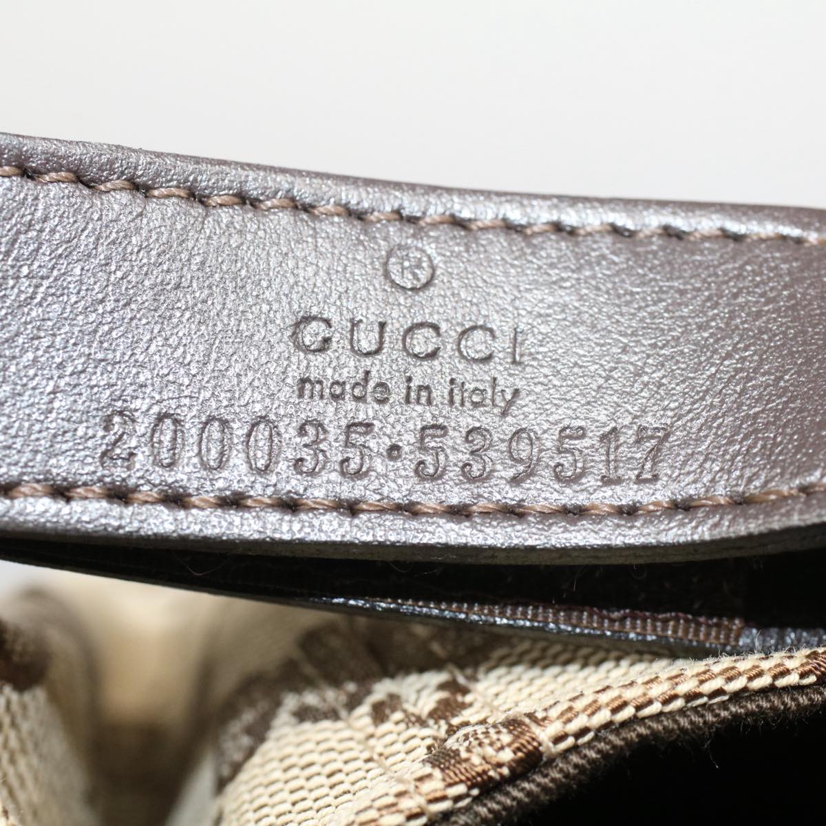 GUCCI GG Canvas Web Sherry Line Cap L Beige Red Green 200035 yb357