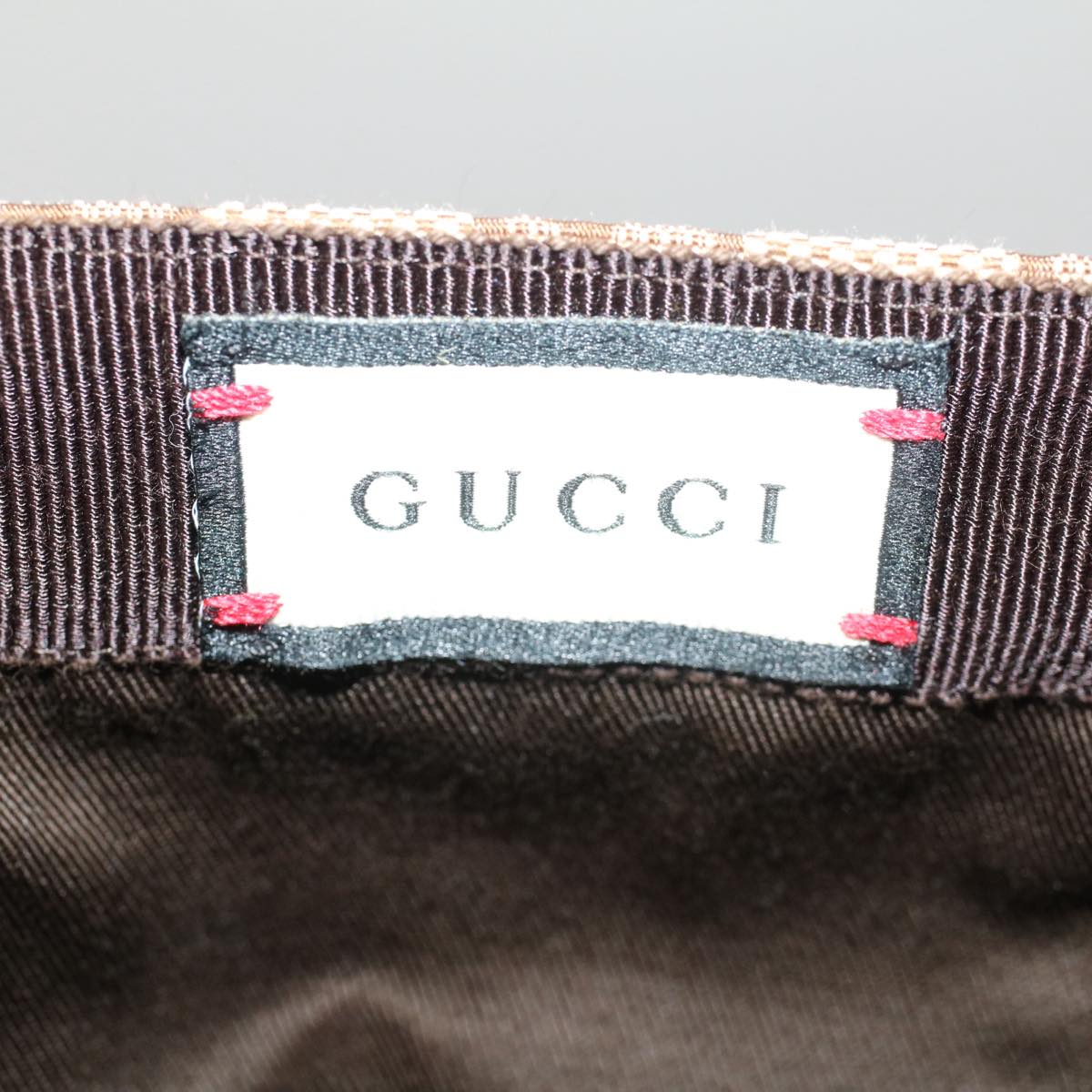 GUCCI GG Canvas Web Sherry Line Cap L Beige Red Green 200035 yb357