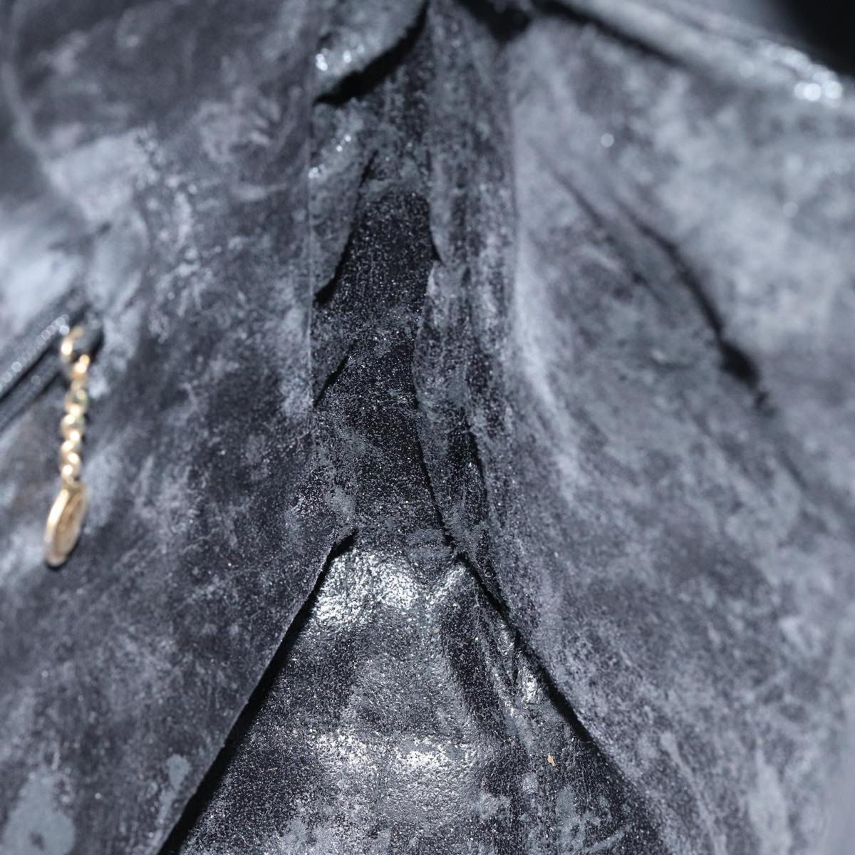 GUCCI Bamboo Hand Bag Suede 2way Black 001 3444 1638 yb601