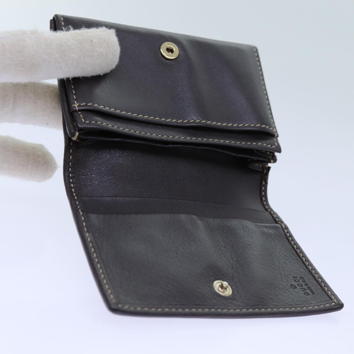 GUCCI GG Canvas Card Case Beige 245730 yk11841